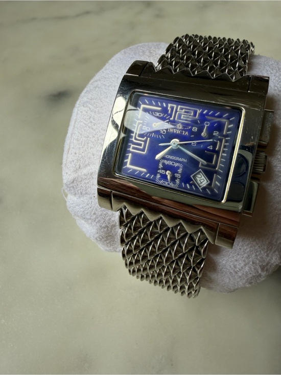 Invicta Other - Invicta Silver Stainless Steel Watch with Blue Dial